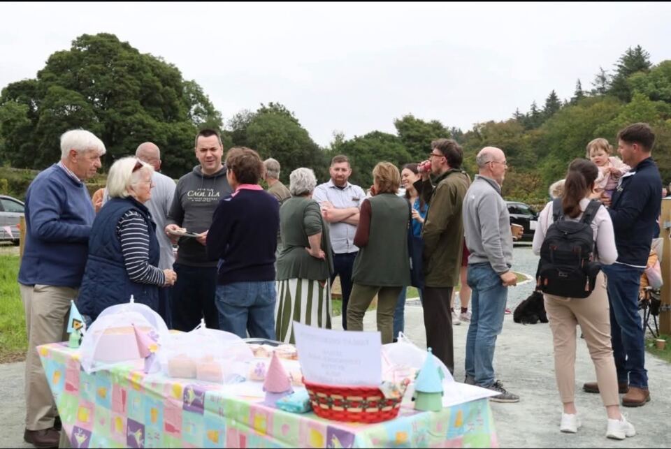 Residents gathered at the official opening of Dal an Duie Field