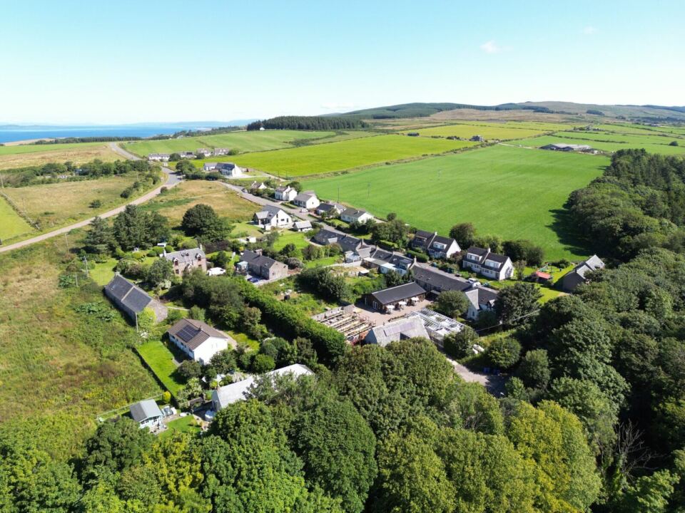 Aerial view of Glenbarr village